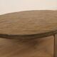 Vintage coffee table | Natural stone | Stainless steel | Brutalist