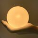 Ceramic and opaline women's hand wall light, 1970s