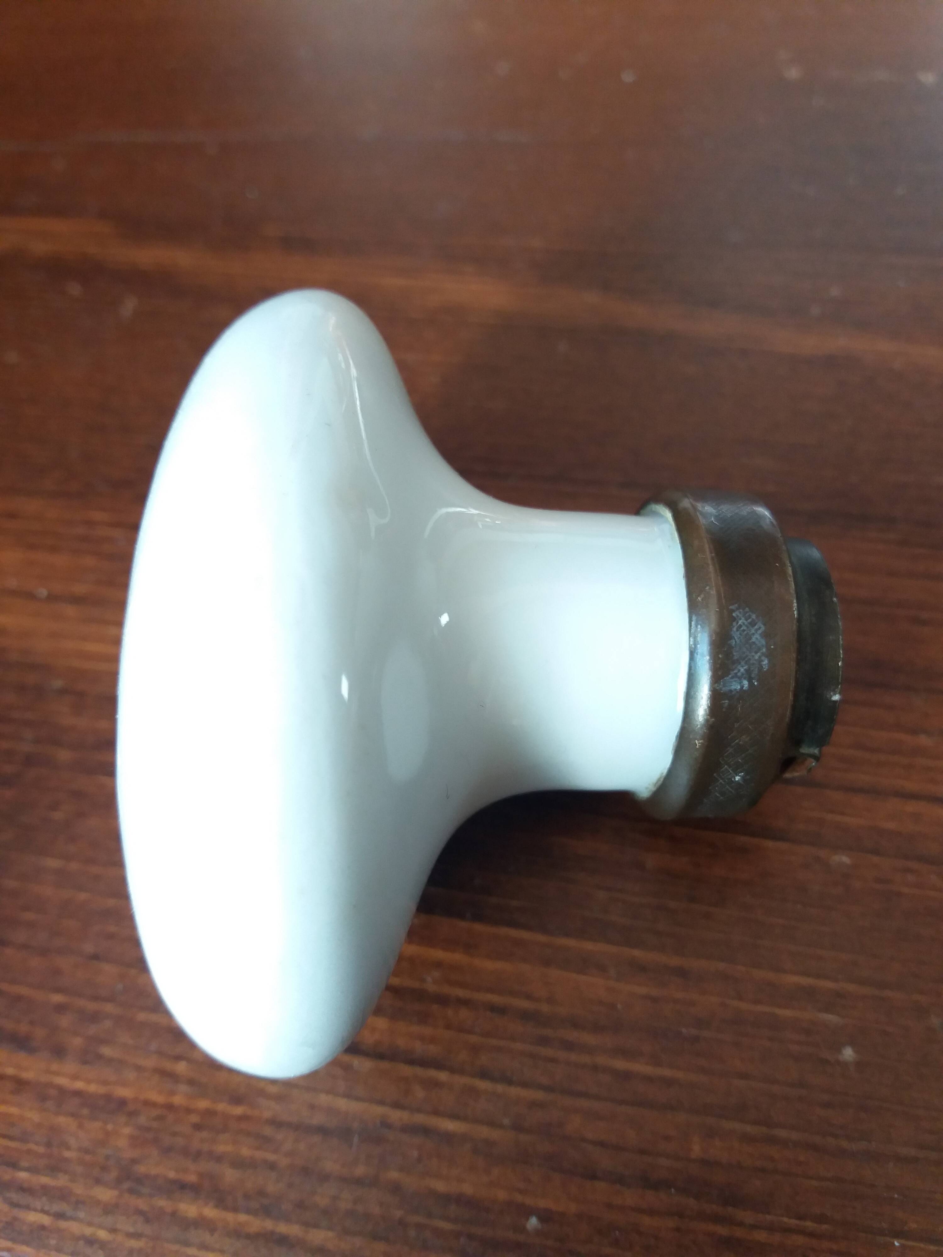Porcelain door knob handles