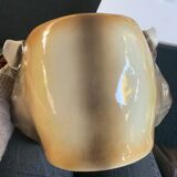 Lion's head pot cover in earthenware