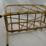 Vintage bamboo magazine holder