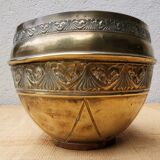 Brass pot cover