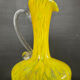 Vase à anse vintage en pâte de verre mouchetée 