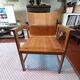 Fauteuil en chêne clair et contreplaqué moulé scandinave