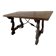 wood and iron table