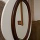 Miroir ovale vintage de style scandinave années 80/90