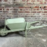 Antique wooden wheelbarrow