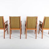 Set of 4 vintage Free-Span FS-116 armchairs, 50s