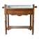 Antique dressing table in solid walnut and white marble.