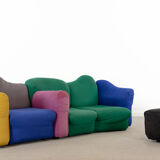 Cannaregio Modular Sofa with Footrest by Gaetano Pesce for Cassina, Italy 1986