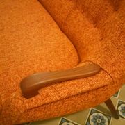 Sofa Orange organic Danish 50s/60s