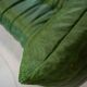 Togo chaise lounge in green leather attributed to Michel Ducaroy for Ligne Roset, 1974