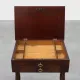 Louis Philippe Side Table with Two Drawers and Turned Twin Legs, France, 18