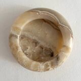 Vintage Alabaster Round Ashtray