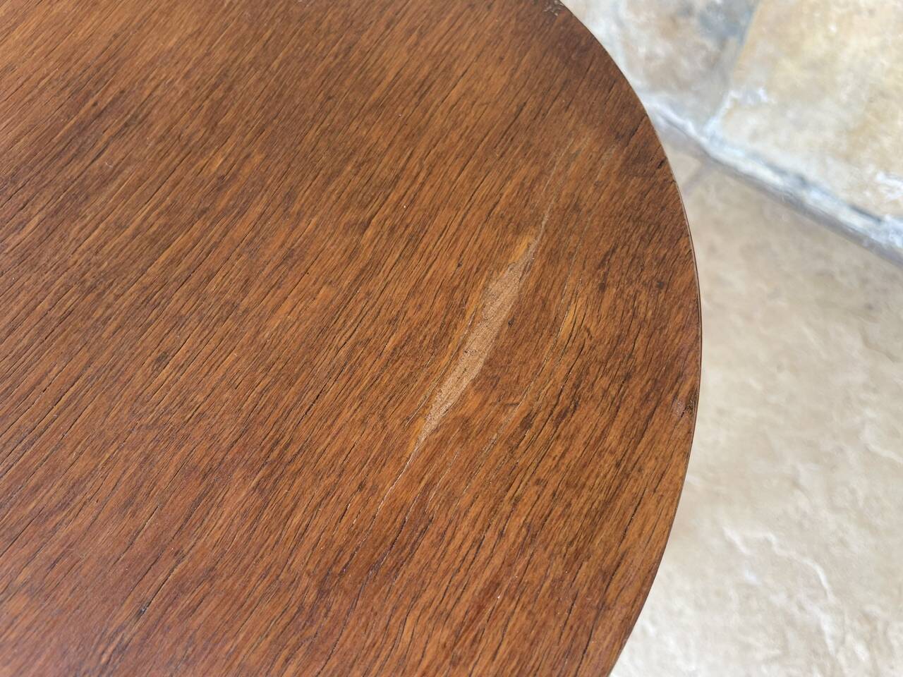 Vintage Curved Wood Stool, Baumann, Circa 1950s/1960s