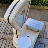 Antique Testut Dayton white bakelite grocery scale, 1960s