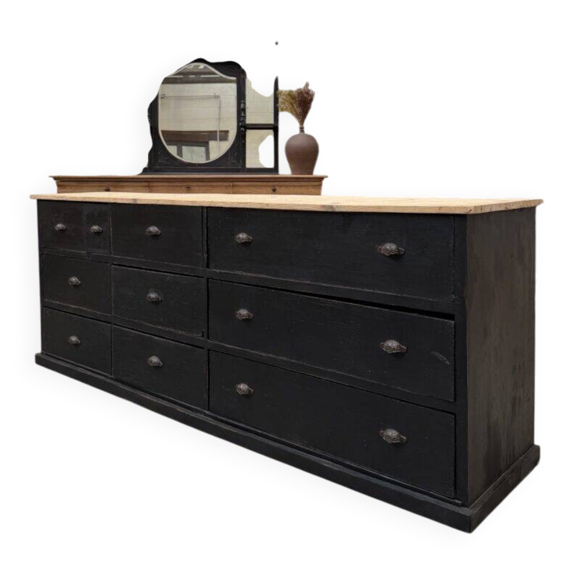 Workshop furniture from the early 20th century.
