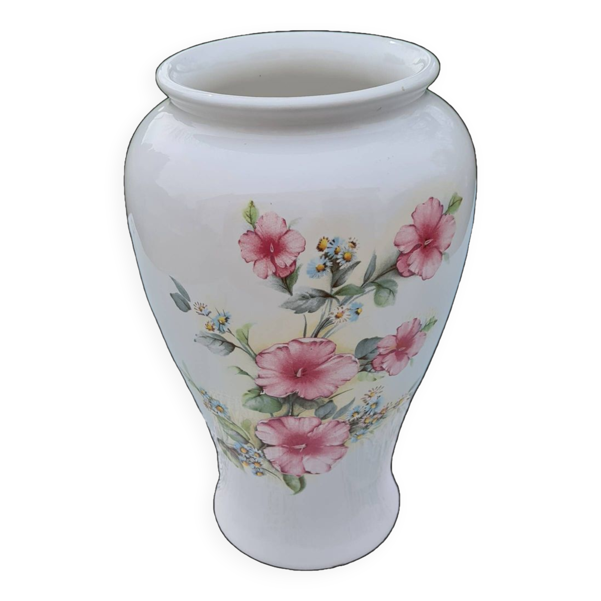Large white porcelain vase