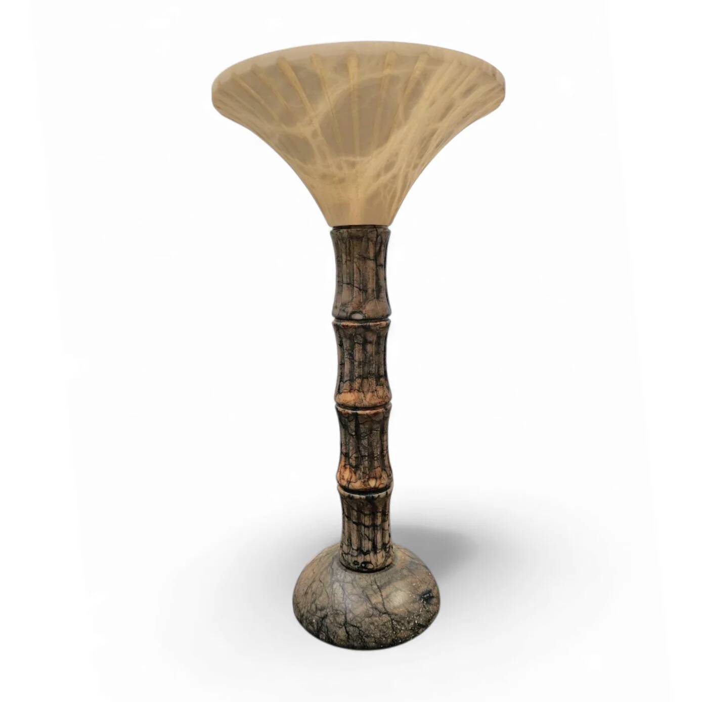 Pegasan Alabaster table lamp / chalice lamp / Spain - 70's