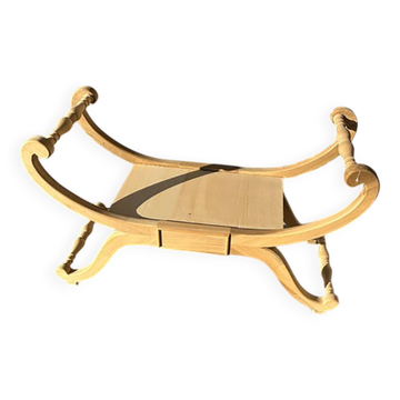 Natural Bedside Chair in Unpainted Wood