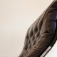 Leather armchair with footstool Noboru Nakamura Bore