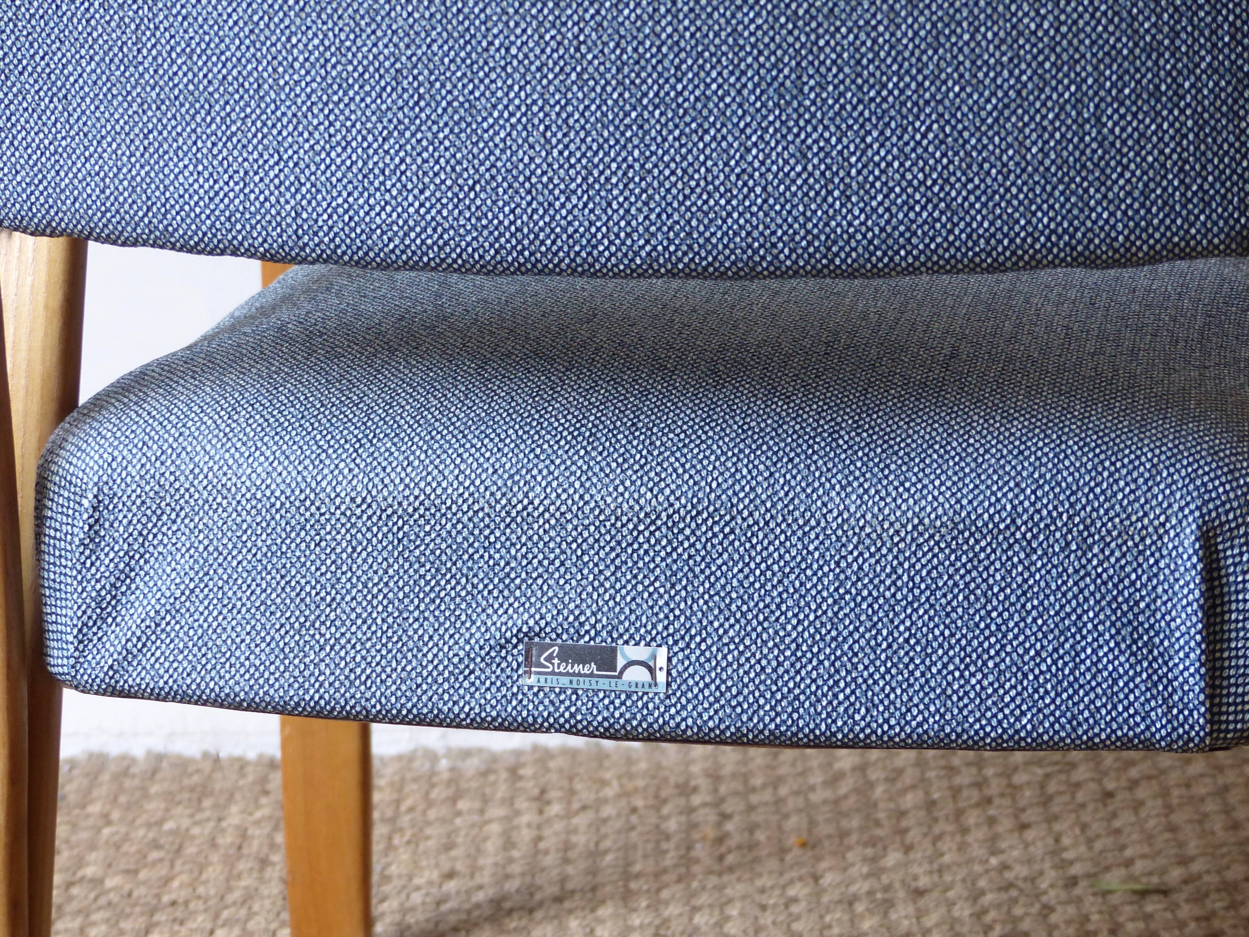 Vintage Steiner bow-wood armchair