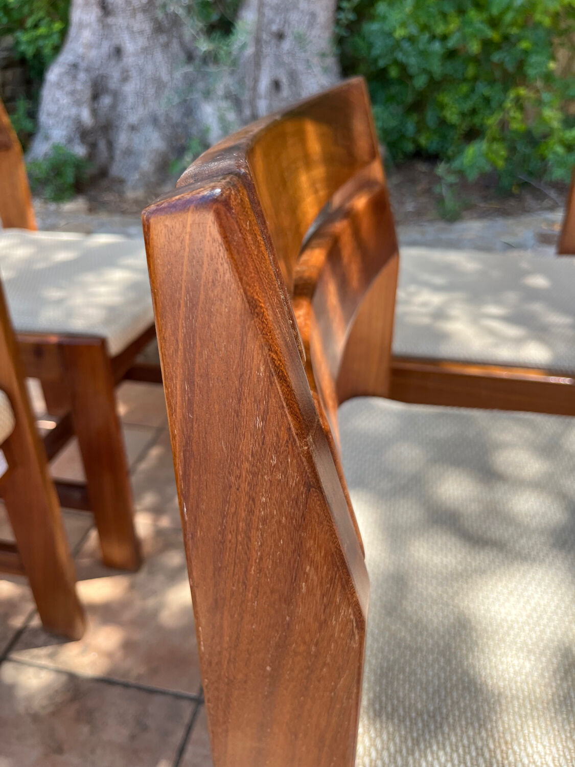Chaises en ormes massif circa 70