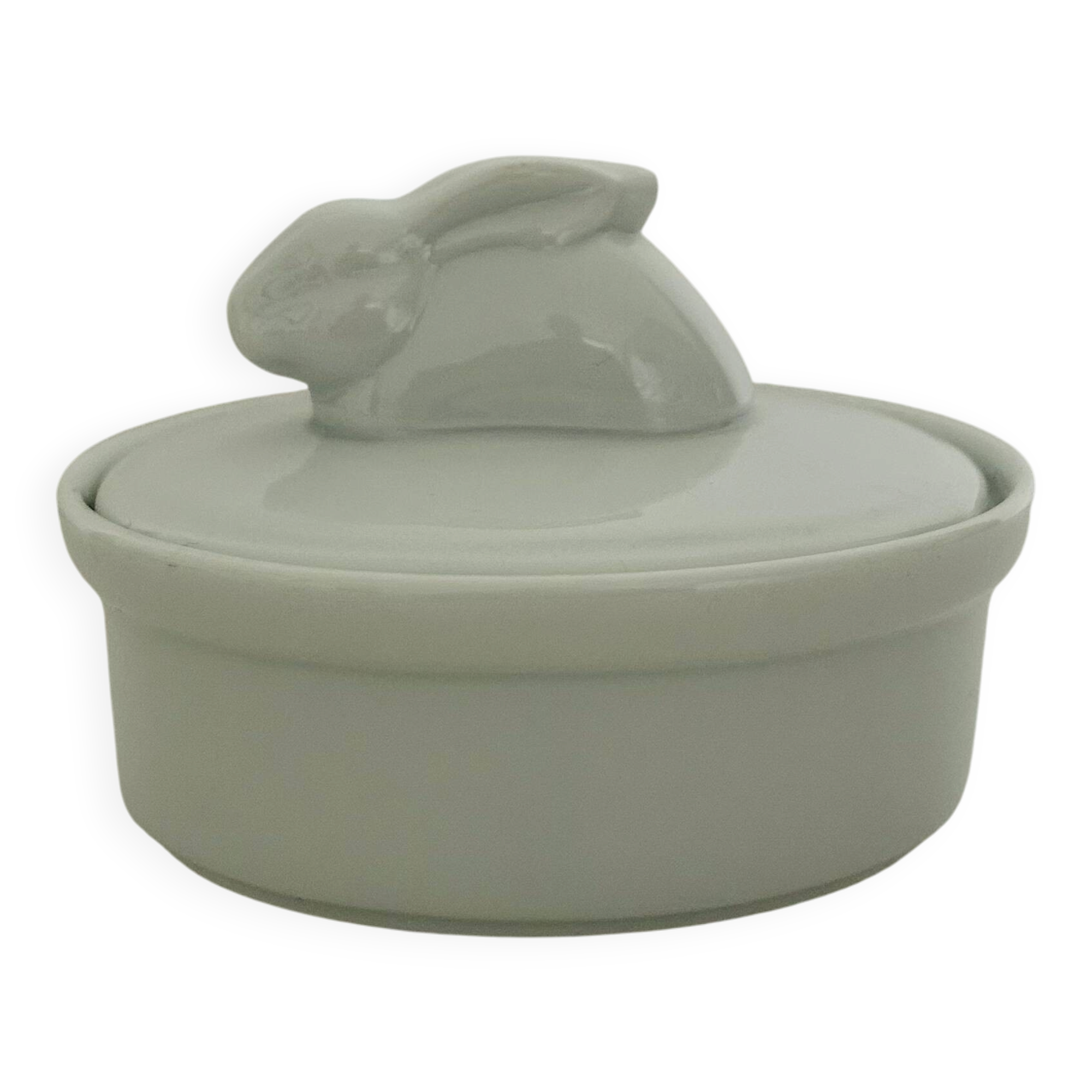 Small rabbit terrine in porcelain