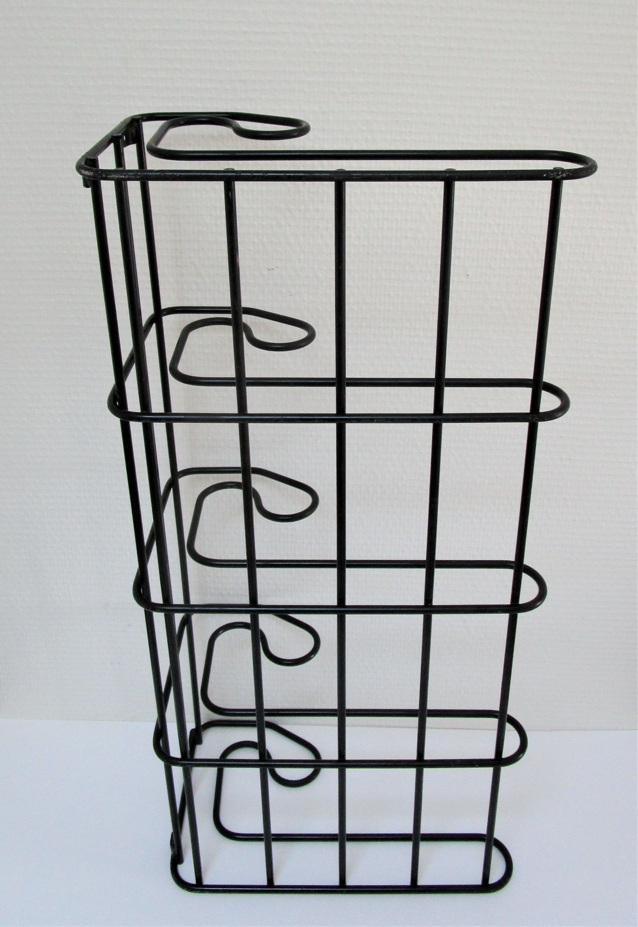 Coat rack metal black ikea design 80s