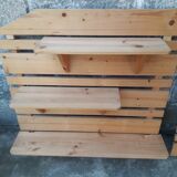 Pine wall shelves