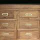 Oak flap cabinet (1930s/40s). Comes from a school.