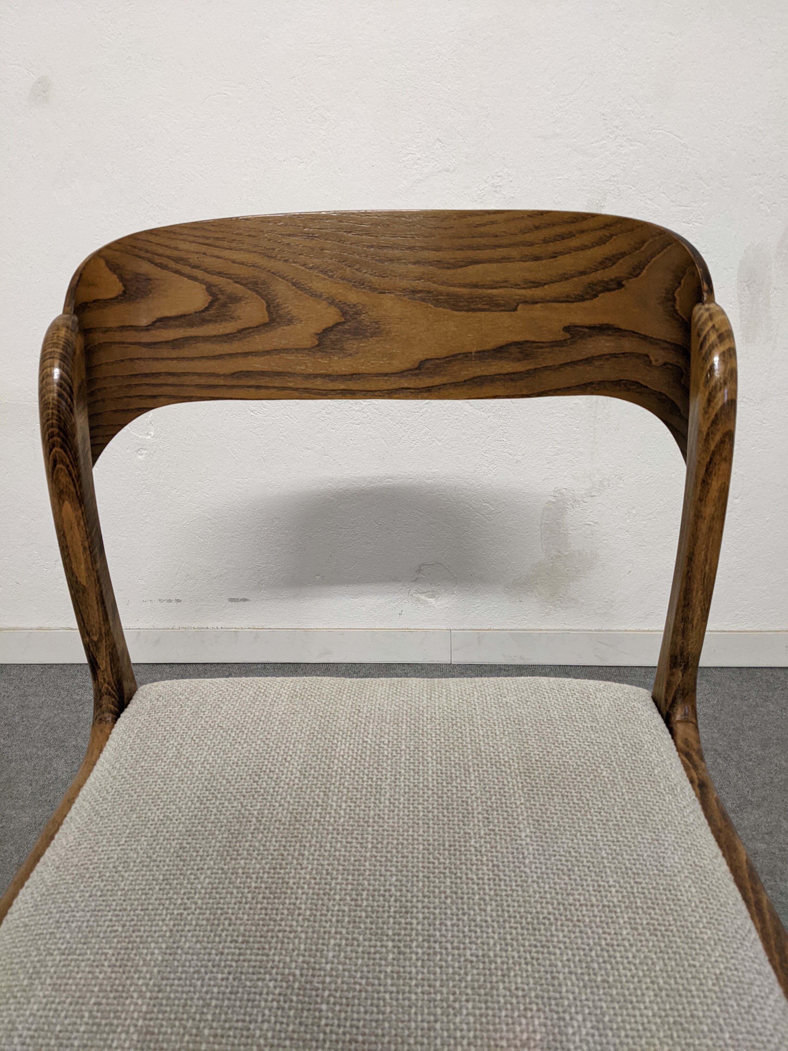 Série de 4 chaises traineau Baumann des années 60/70