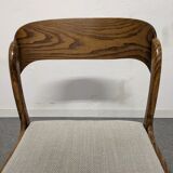 Series of 4 Baumann sleigh chairs from the 60s/70s