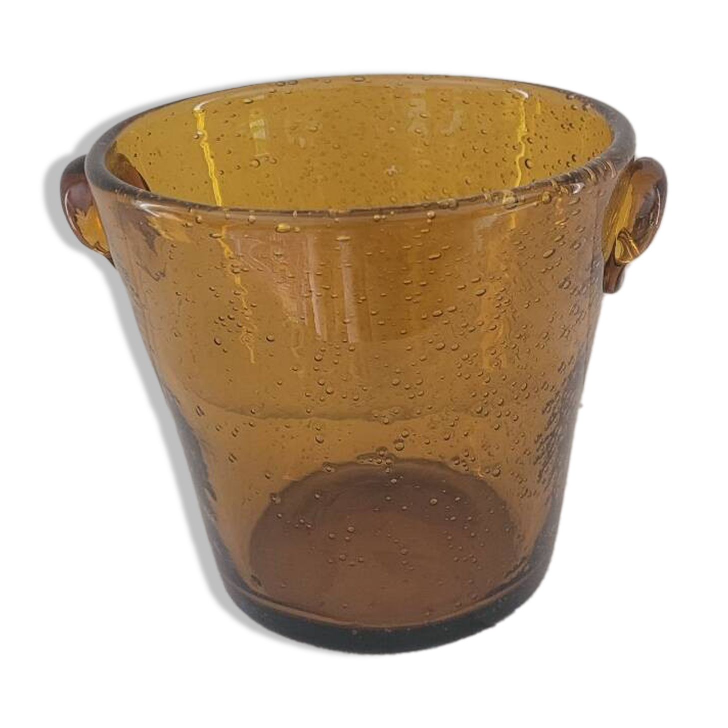 80's mouth blown ice bucket