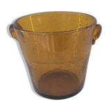 80's mouth blown ice bucket