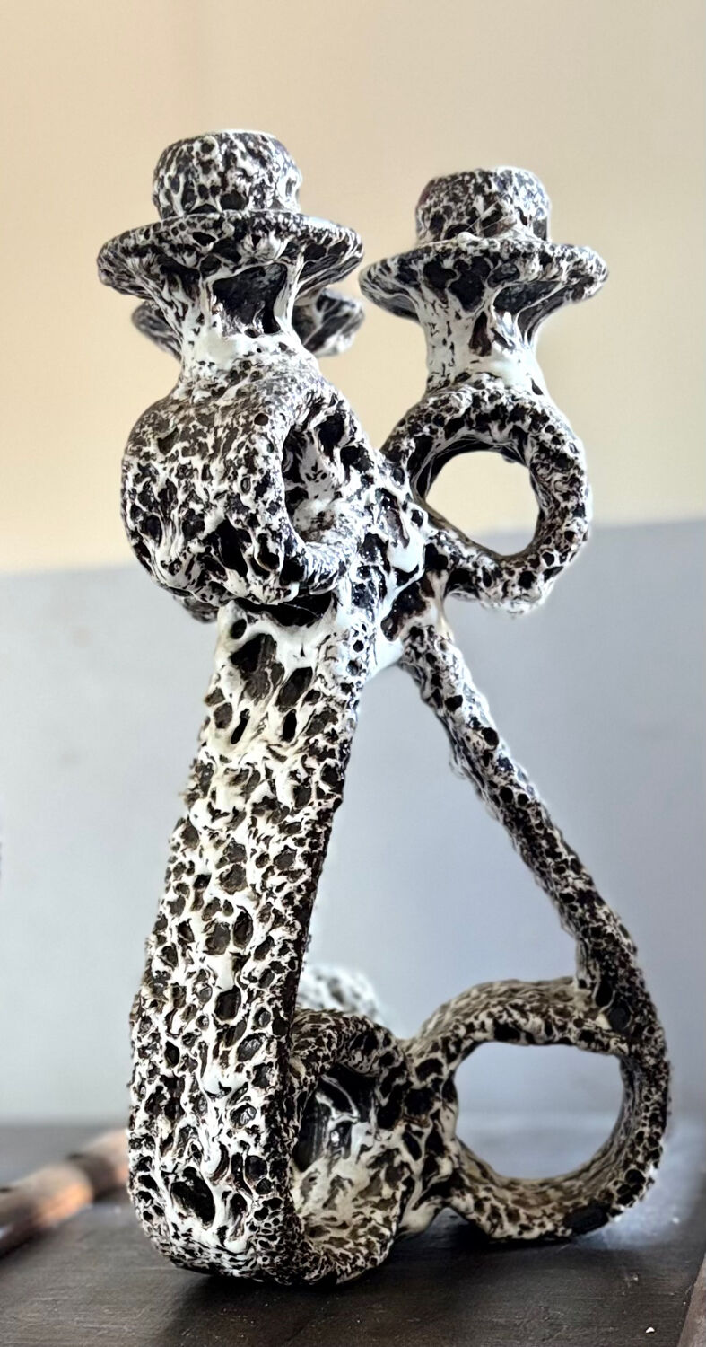 Chandelier with 3 lights by Marius Giuge, Vallauris 1960