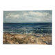 Tableau Huile sur toile plage de Sète  années 80