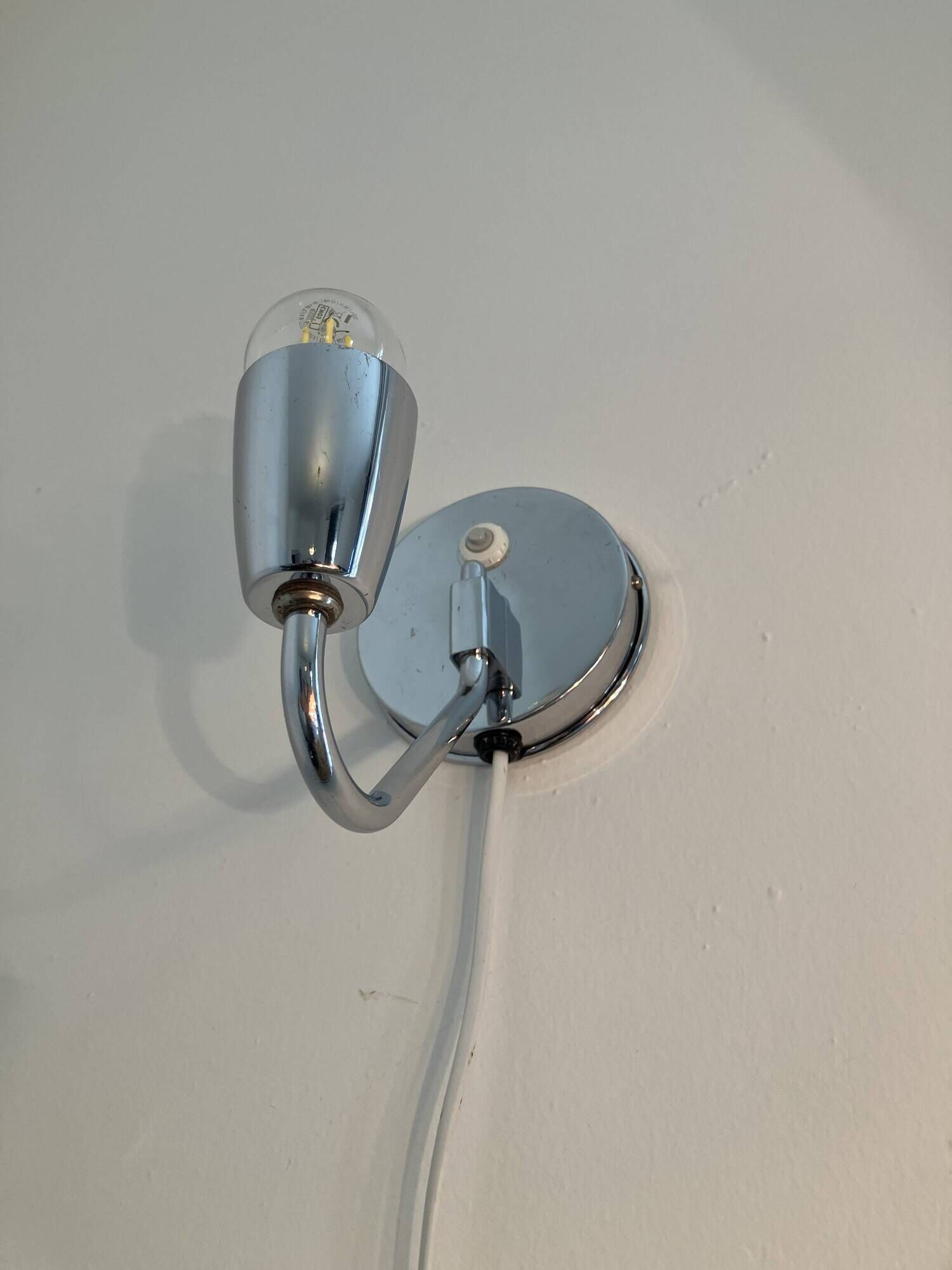 Functionalist Wall Lamp by Zukov, Czechoslovakia, 1940s