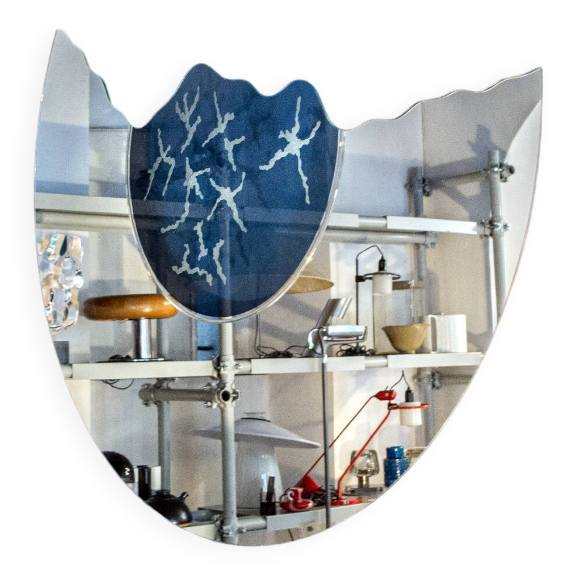 Scornice Wall Mirror by Nanda Vigo for Glass, 1988