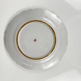 Hand-painted cake plate with rose motif, circa 1960/70