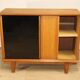 Vintage side table with sliding doors, 1960