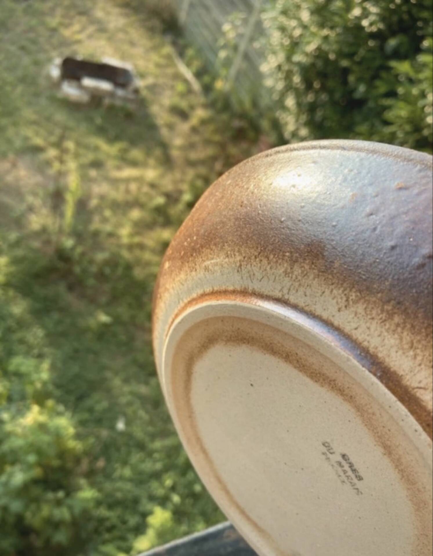 Organic earthenware deep plates from Gré du Marais, France.