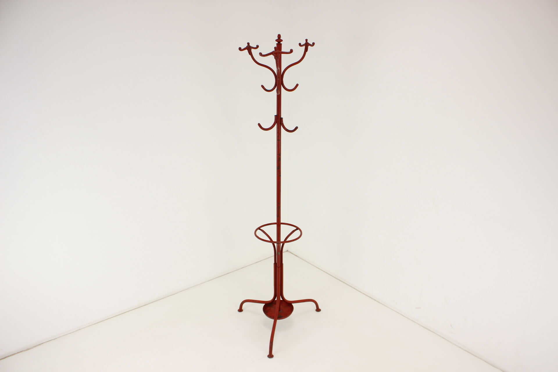Antique Cast Iron Coat Rack, 1920s