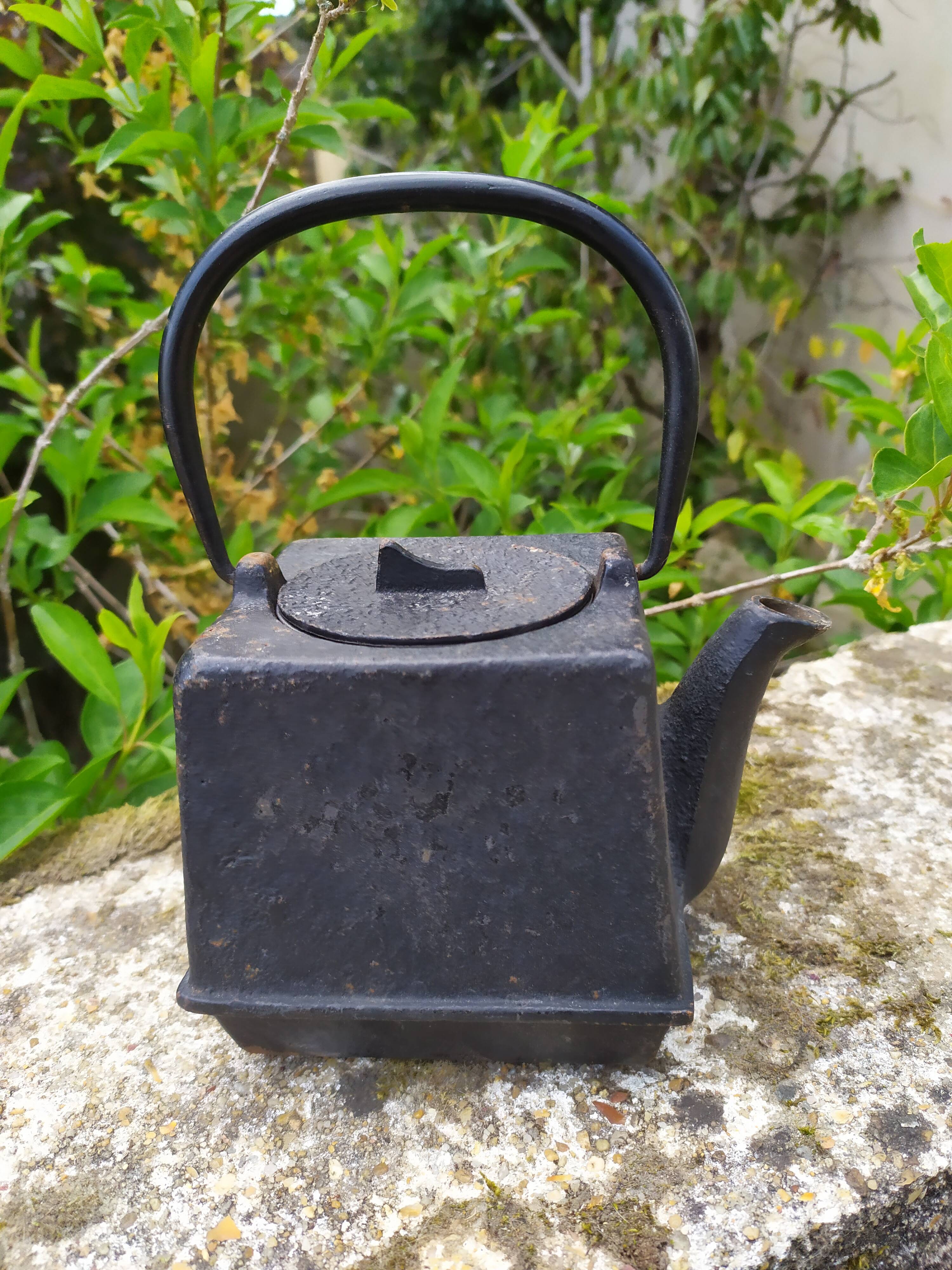 small cast iron teapot