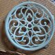 Round cast iron underside