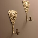 Pair Of Mid Century Swedish Brass Sconces
