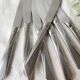 7 Vintage stainless steel Art Deco style knives made in France