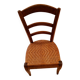 Antique chair with woven straw seat – French rustic style