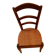Antique chair with woven straw seat – French rustic style