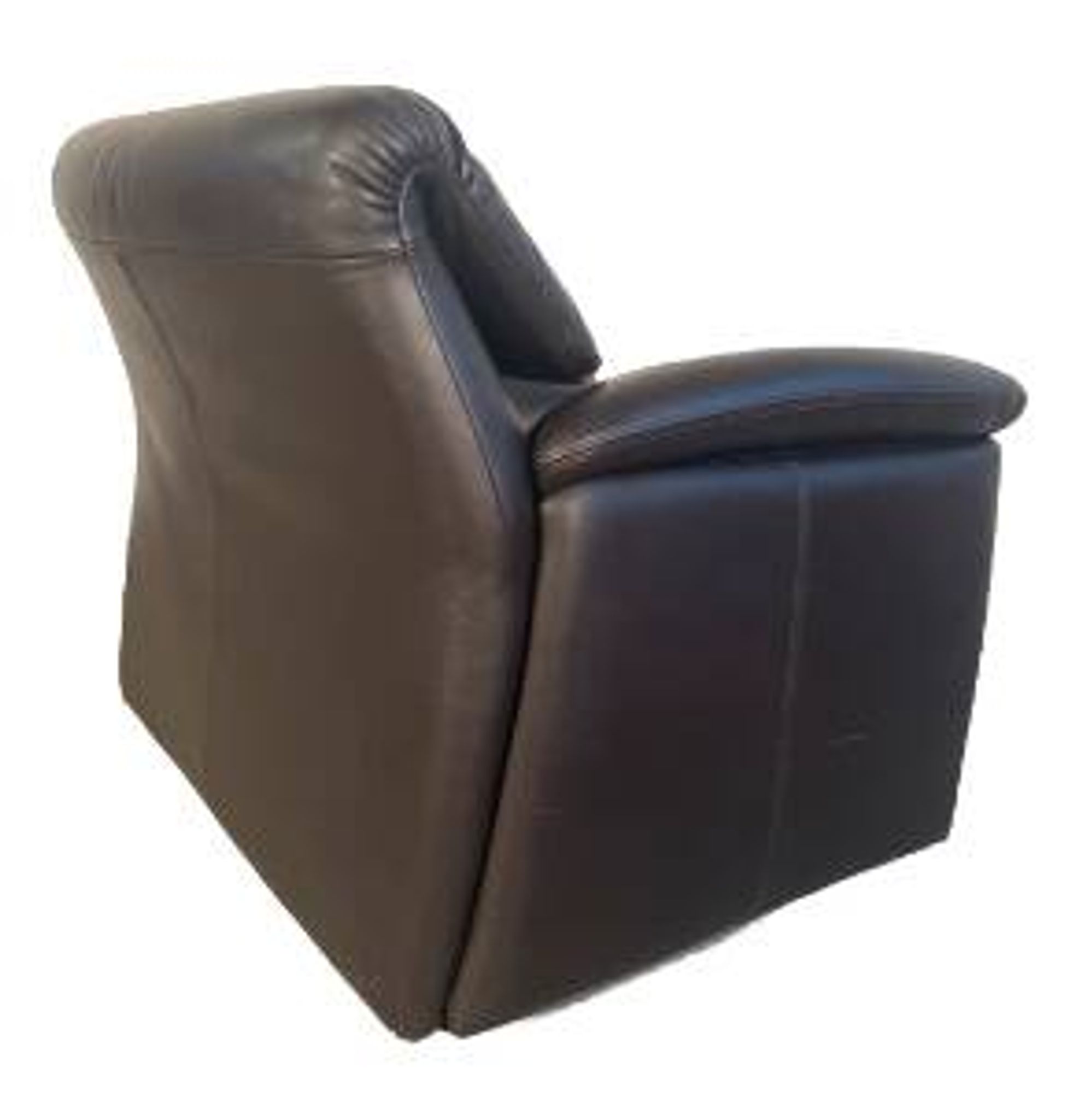 Fauteuil en cuir noir Hans kaufeld